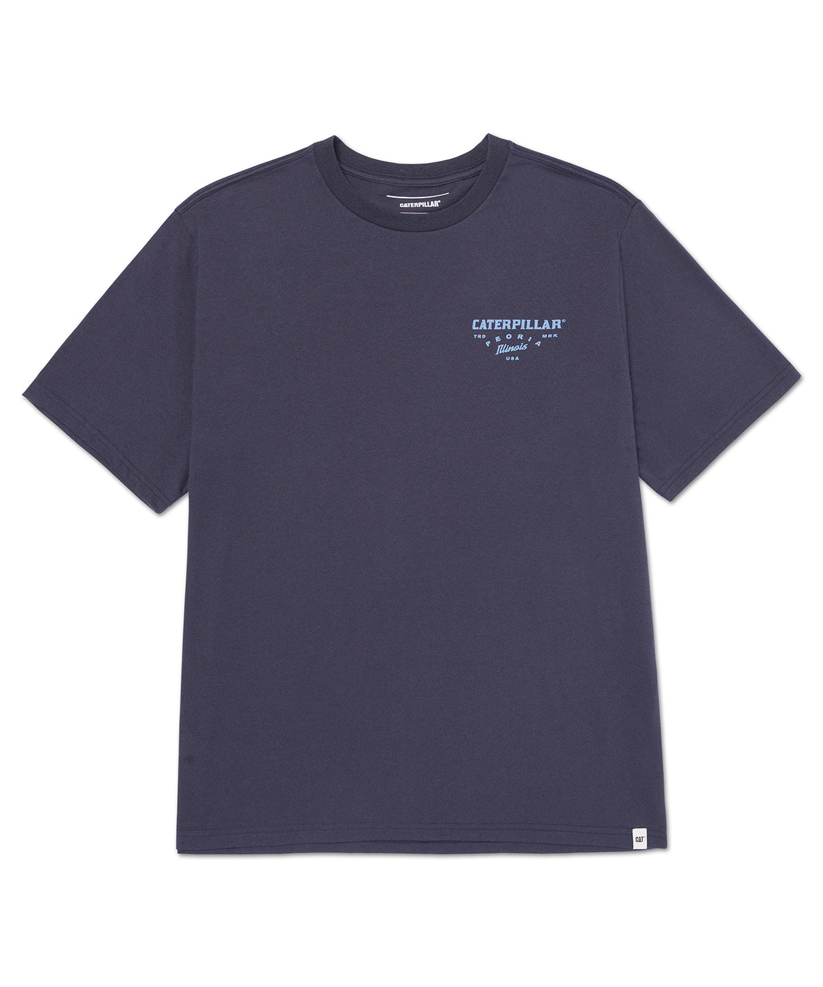 Polera Manga Corta Hombre Heritage Peoria Azul CAT