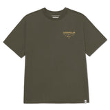 Polera Hombre Heritage Peoria Graphic Algodón Verde Musgo Cat