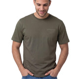 Polera Manga Corta Hombre Heritage Verde Cat