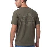 Polera Manga Corta Hombre Heritage Verde Cat