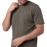 Polera Manga Corta Hombre Heritage Verde Cat