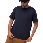 Polera Manga Corta Hombre Heritage Azul Cat