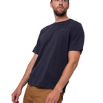 Polera Manga Corta Hombre Heritage Azul Cat