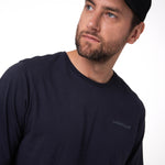 Polera Manga Corta Hombre Heritage Azul Cat