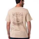 Polera Manga Corta Hombre Heritage Beige Cat