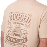 Polera Manga Corta Hombre Heritage Beige Cat