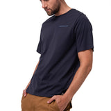 Polera Manga Corta Hombre Heritage Azul Oscuro Cat