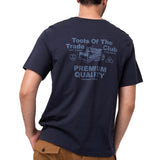 Polera Manga Corta Hombre Heritage Azul Oscuro Cat