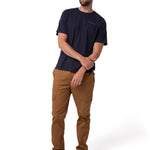 Polera Manga Corta Hombre Heritage Azul Oscuro Cat