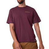 Polera Manga Corta Hombre Heritage Burdeo Cat