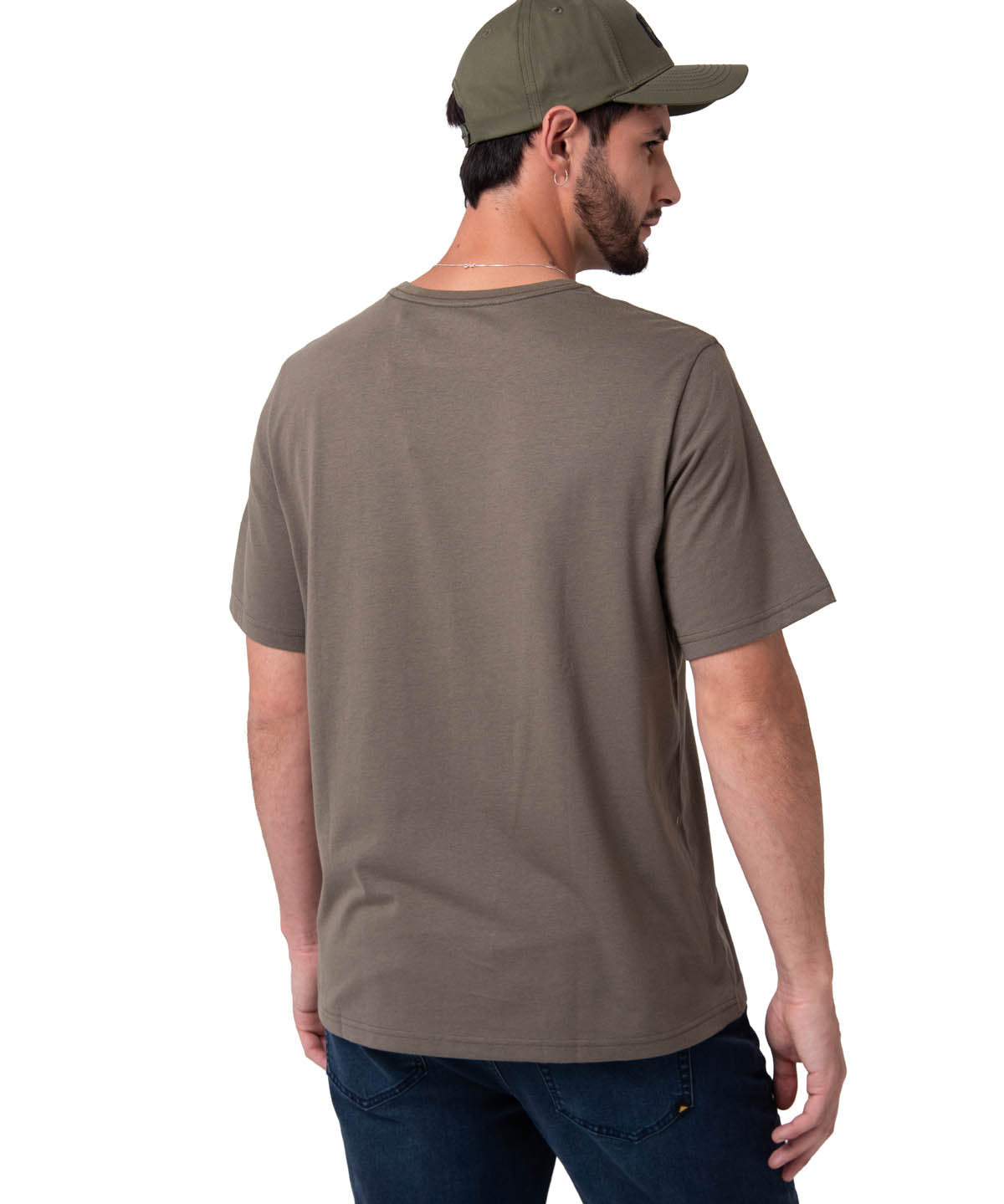 Polera Manga Corta Hombre Sales And Service Verde Cat