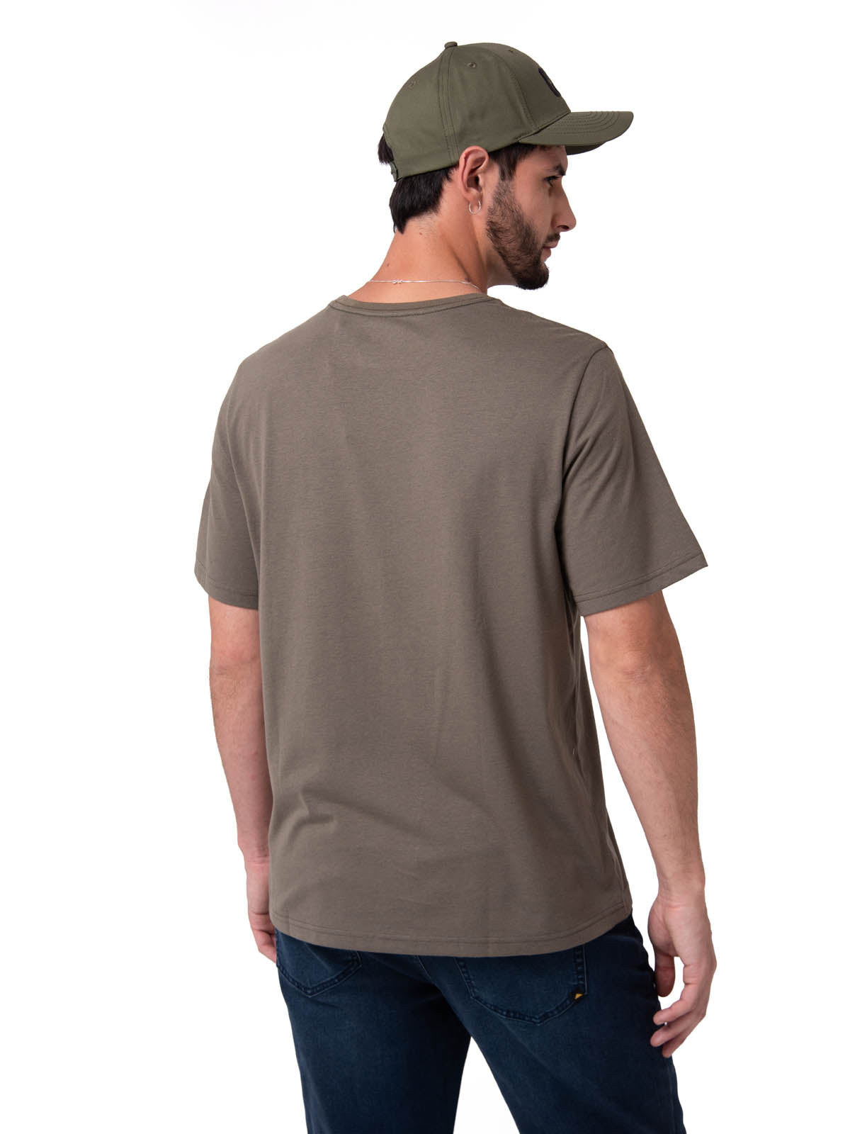 Polera Manga Corta Hombre Sales And Service Verde Cat