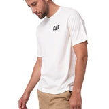 Polera Manga Corta Hombre Sales And Service Blanco Cat