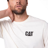 Polera Manga Corta Hombre Sales And Service Blanco Cat