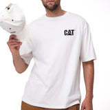 Polera Manga Corta Hombre Relaxed Danny Blanco Cat