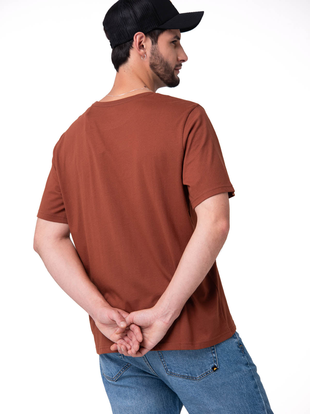 Polera Manga Corta Hombre Western Café Cat