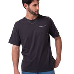 Polera Manga Corta HombreDiseño  Western Gris Oscuro Cat