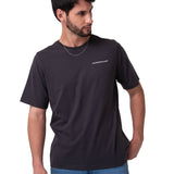 Polera Manga Corta HombreDiseño  Western Gris Oscuro Cat