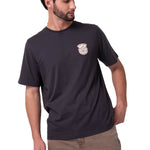 Polera Manga Corta Hombre Western Gris Oscuro Cat