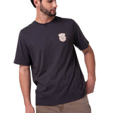 Polera Manga Corta Hombre Western Gris Oscuro Cat