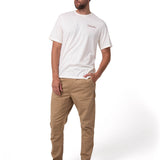 Polera Manga Corta Hombre Western Blanco Cat