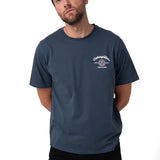 Polera Manga Corta Hombre Varsity Azul Cat