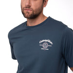 Polera Manga Corta Hombre Varsity Azul Cat