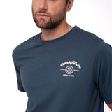 Polera Manga Corta Hombre Varsity Azul Cat