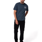 Polera Manga Corta Hombre Varsity Azul Cat