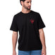 Polera Manga Corta Hombre Diseño Moto Negro Cat