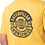 Polera Manga Corta Hombre Graphic Moto Amarillo Cat