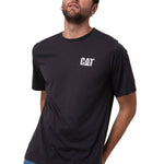 Polera Manga Corta Hombre Graphic Moto Negro Cat