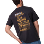 Polera Manga Corta Hombre Graphic Moto Negro Cat