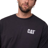 Polera Manga Corta Hombre Graphic Moto Negro Cat