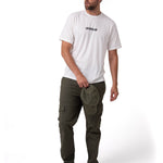 Polera Manga Corta Hombre Graphic Moto Blanco Cat