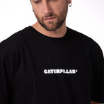 Polera Manga Corta Hombre Diseño SCI FI Negro Cat