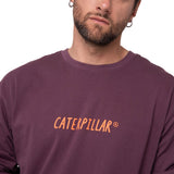Polera Manga Larga Hombre Diseño SCI FI Burdeo Cat