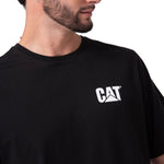 Polera Manga Corta Hombre Moto Diseño Negro Cat