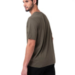 Polera Manga Corta Hombre Small Logo Verde CAT