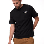 Polera Manga Corta Hombre Small Logo Negro CAT