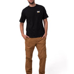 Polera Manga Corta Hombre Small Logo Negro CAT