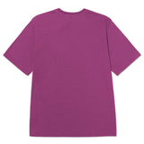 Polera Manga Corta Hombre Cat Small Logo Morado