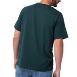 Polera Manga Corta Hombre Small Logo Petroleo CAT