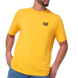 Polera Manga Corta Hombre Small Logo Amarillo CAT