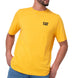 Polera Manga Corta Hombre Small Logo Amarillo CAT