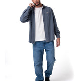 Camisa Manga Larga Hombre Waffle Knit Azul Cat