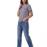 Polera Manga Corta Mujer Heritage Peoria Lila Cat