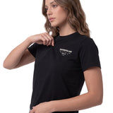 Polera Manga Corta Mujer Heritage Peoria Negro Cat