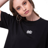 Polera Manga Corta Mujer Caterpillar Culture Negro