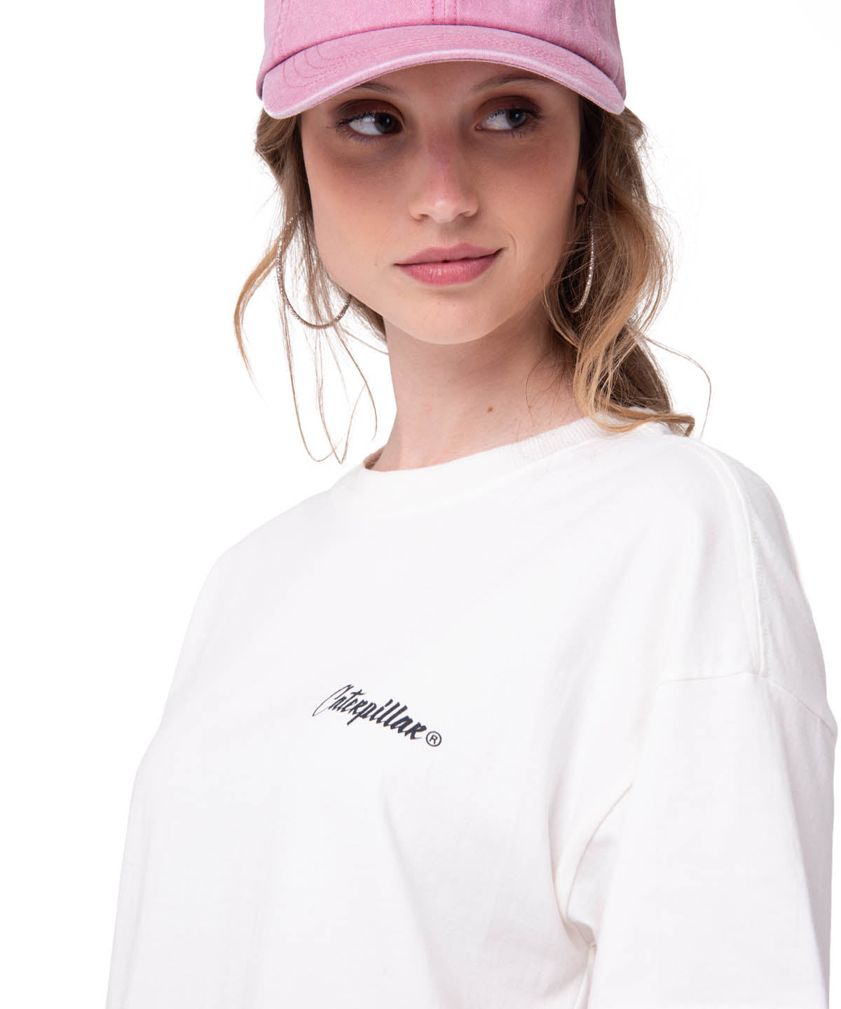 Polera Manga Corta Mujer Moment In Time Blanco Cat